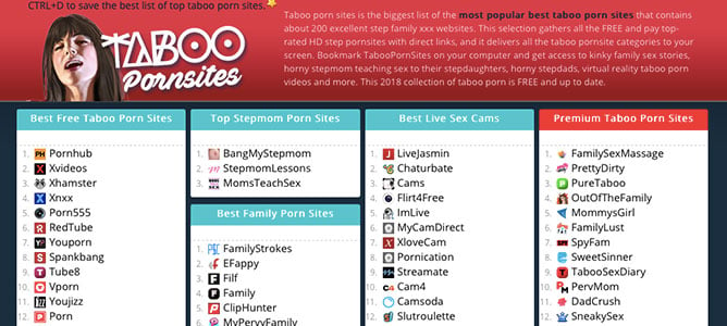 Best Taboo Sites