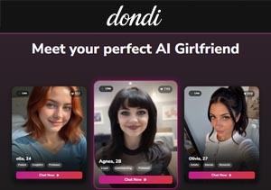 Popular pay porn site to chat with AI girlfriends.